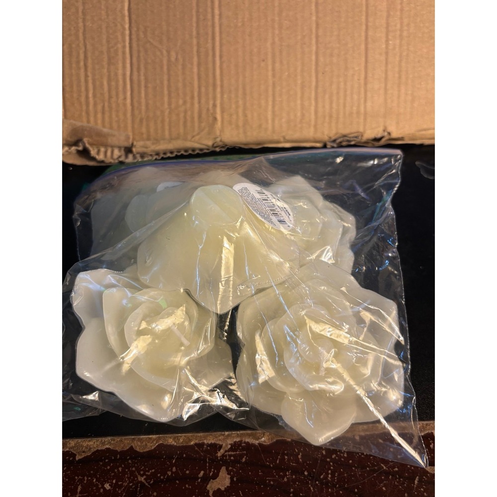 Flower Candle Set Of 6 Lot New